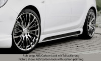 Rieger Seitenschweller links carbon look für Opel Astra J Sports Tourer 11.08-09.12 (bis Facelift) Ausführung: Schwarz matt