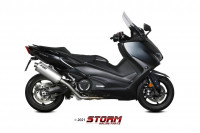 Storm by MIVV Oval Edelstahl Endschalldämpfer passend für Yamaha T-MAX 560 Storm by MIVV Oval Edelstahl Endschalldämpfer passend für Yamaha T-MAX 560