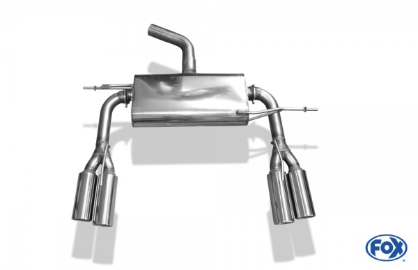 VW Eos V6 Endschalldämpfer Ausgang rechts/links - 2x80 Typ 13 rechts/links