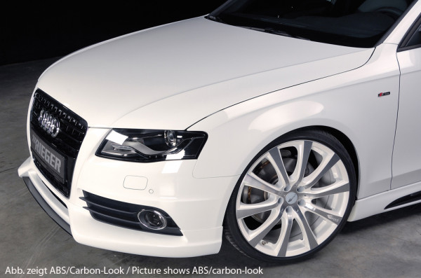 Rieger Spoilerschwert matt schwarz für Audi A4 (B8/B81) Lim. 11.07-12.11 (bis Facelift)