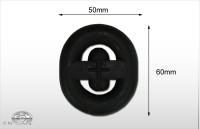 FOX Gummi 1 Höhe 60mm Breite 50mm universell FOX Gummi 1 Höhe 60mm Breite 50mm universell