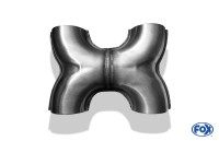 FOX H-Verbinder Ø55mm Edelstahl innen 63mm FOX H-Verbinder Ø55mm Edelstahl innen 63mm