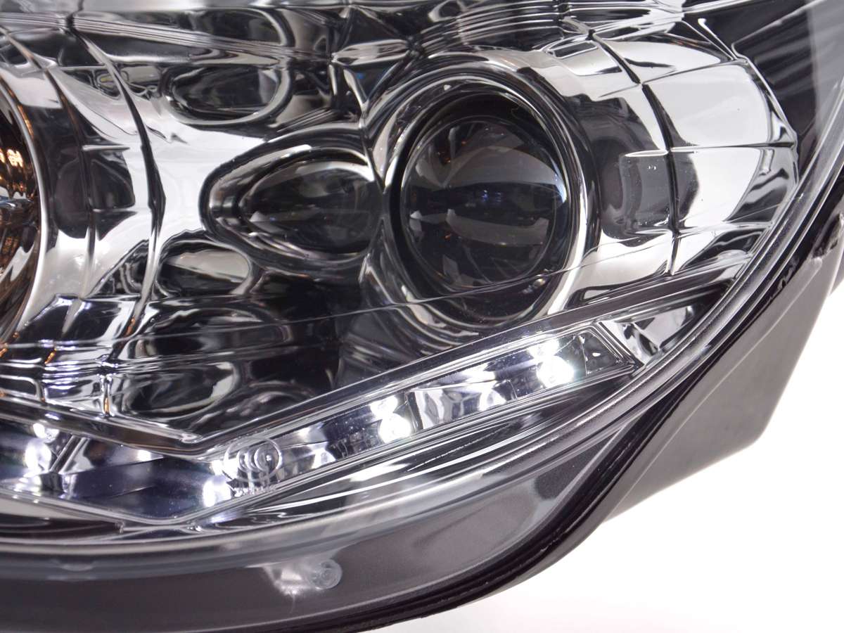 Scheinwerfer Set Daylight LED TFLOptik VW Tiguan 0711 chrom Scheinwerfer