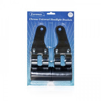 Lampenhalter Universal 38–42 mm chrom verchromt mit Vibrationsgummi (Paar) Lampenhalter Universal 38–42 mm chrom verchromt mit Vibrationsgummi (Paar)