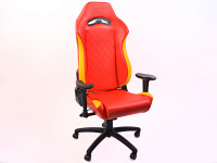 FK Gamingstuhl eGame Seats eSports Spielsitz London rot/gelb FK Gamingstuhl eGame Seats eSports Spielsitz London rot/gelb