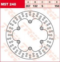 TRW Bremsscheibe starr MST248 passend für Yamaha TRW Bremsscheibe starr MST248 passend für Yamaha