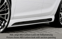 Rieger Seitenschweller rechts matt schwarz für Opel Astra J Schrägheck 10.12- (ab Facelift) Ausführung: Schwarz matt
