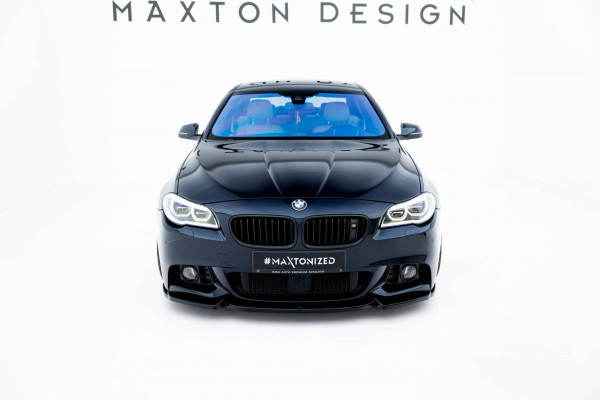 Front Ansatz V.3 Für BMW 5er F10/F11 M-Paket Schwarz Hochglanz