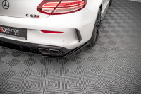 Heck Ansatz Flaps Diffusor passend für Mercedes-AMG C 63 AMG Coupe C205 Facelift Heck Ansatz Flaps Diffusor passend für Mercedes-AMG C 63 AMG Coupe C205 Facelift
