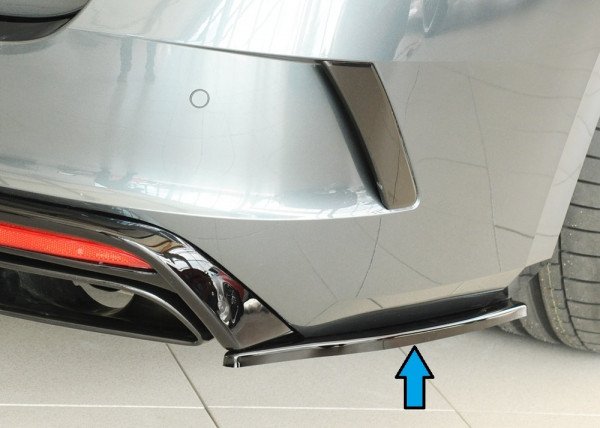 Rieger Heckschürzenansatz seitlich rechts glanz schwarz für Skoda Octavia RS (NX) Lim. 07.20-