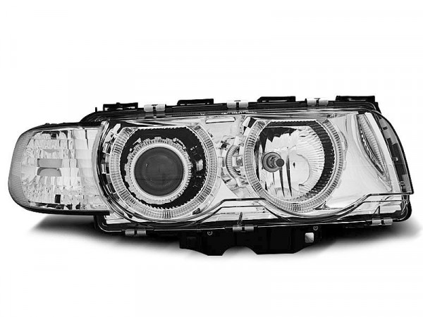 Scheinwerfer Angel Eyes chrom passend für BMW E38 09.98-07.01