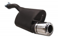 Ulter Sportauspuff passend für Ford Focus I Hatchback 1998-2004 – 1 Endrohr rund Ø100 Ulter Sportauspuff passend für Ford Focus I Hatchback 1998-2004 – 1 Endrohr rund Ø100