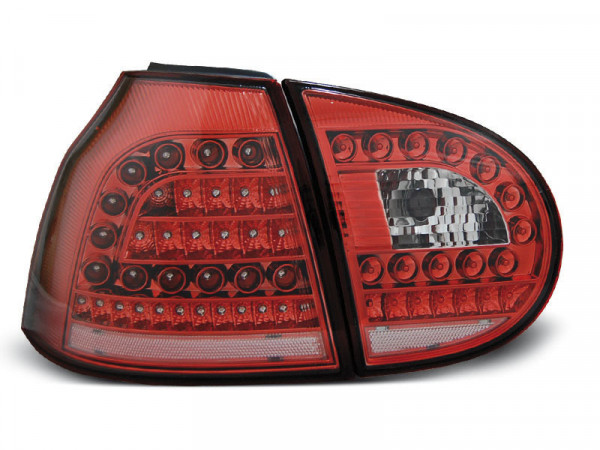 LED Rücklichter rot weiß passend für VW Golf 5 10.03-09