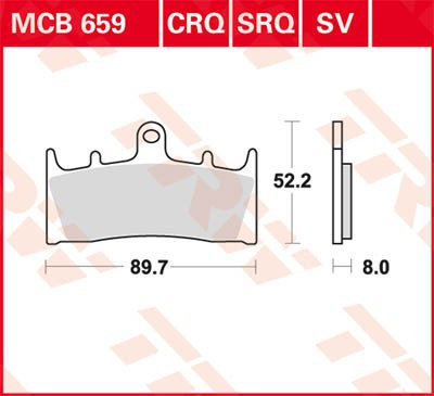 Scheibenbremsbeläge MCB659SRQ