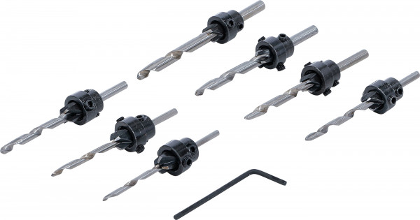 Senkbohrer-Satz 8-tlg. für Holzbearbeitung
