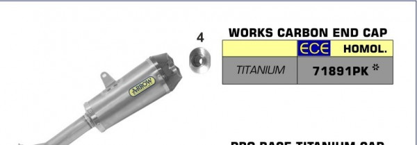 Arrow Works Titan Endschalldämpfer passend für Husqvarna Vitpilen 701