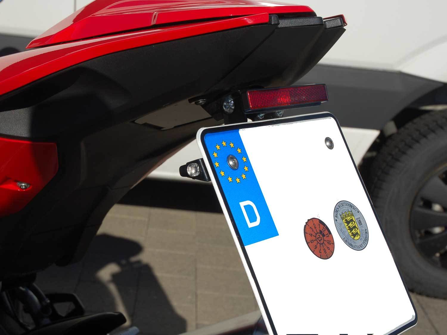 Kennzeichenhalter IQ4 mit Blinker für BMW S1000RR, M1000RR (2019-2024), Kennzeichenhalter, Verkleidung, Motorrad Tuning