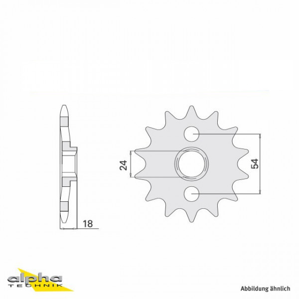 Ritzel 15 Zähne Teilung 630