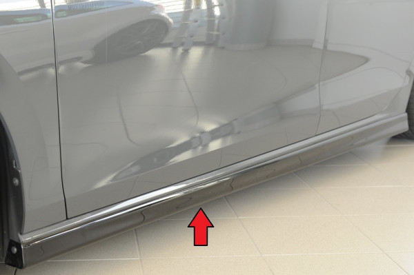 Rieger Seitenschweller links (XS) glanz schwarz für VW Golf 8 GTI 5-tür. 08.20-