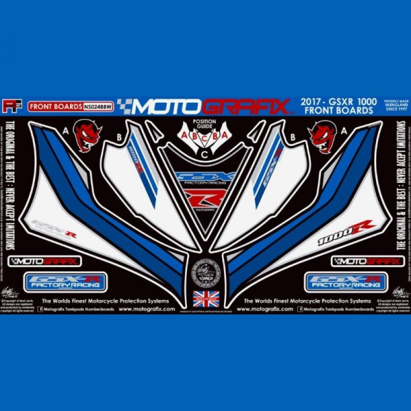 Motografix Steinschlagschutz vorn Suzuki GSX-R 1000 2017- NS024BBW