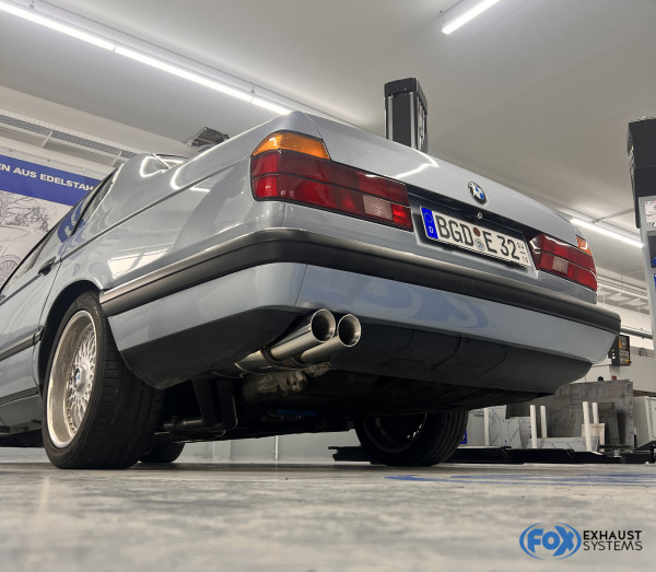 BMW E32 730i/ 740i/ 740iL/ 750i/ 750iL Endschalldämpfer Ø2x63,5mm inkl. Montagematerial - 2x76 Typ 2