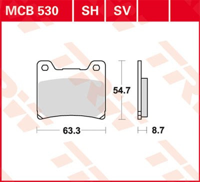 Scheibenbremsbeläge MCB530