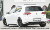 Rieger Heckeinsatz matt schwarz für VW Golf 7 3-tür. 10.12-12.16 (bis Facelift) Ausführung: Schwarz matt