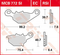TRW Scheibenbremsbeläge MCB772EC passend für Suzuki RM 85 TRW Scheibenbremsbeläge MCB772EC passend für Suzuki RM 85