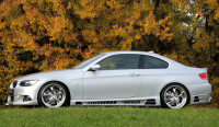 Rieger Seitenschweller links matt schwarz für BMW 3er E93 Cabrio 03.10- (ab Facelift) LCI Ausführung: Schwarz matt