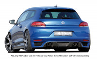 Rieger Heckschürzenansatz carbon look für VW Scirocco 3 (13) 2-tür. 08.08-04.14 (bis Facelift) Ausführung: Schwarz matt