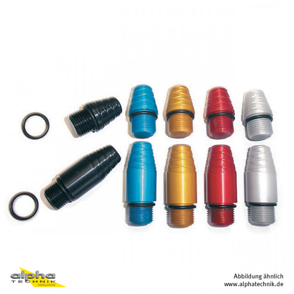 GILLES Lenkergewichte-Paar aus Aluminium +0 mm rot