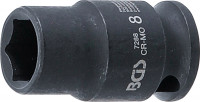 BGS Kraft-Steckschlüssel-Einsatz Sechskant 8 mm 1/4 Zoll Innenvierkant BGS Kraft-Steckschlüssel-Einsatz Sechskant 8 mm 1/4 Zoll Innenvierkant