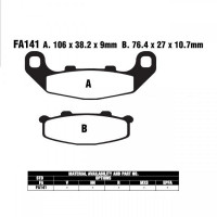 EBC FA141 Bremsbeläge passend für Suzuki, Yamaha, Kawasaki EBC FA141 Bremsbeläge passend für Suzuki, Yamaha, Kawasaki