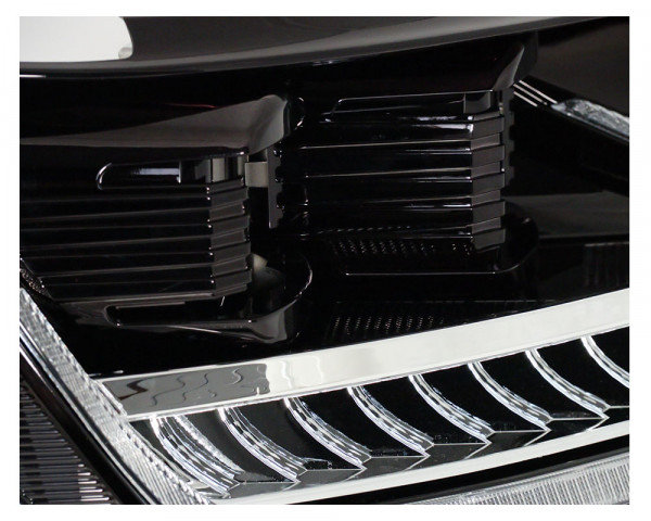 LED Tagfahrlicht-Scheinwerfer VW T6 2015-19 piano-schwarz mit dynamischem Blinker
