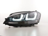 Scheinwerfer Set Daylight LED Tagfahrlicht passend für VW Golf 7 ab 2012 schwarz/schwarz Scheinwerfer Set Daylight LED Tagfahrlicht passend für VW Golf 7 ab 2012 schwarz/schwarz