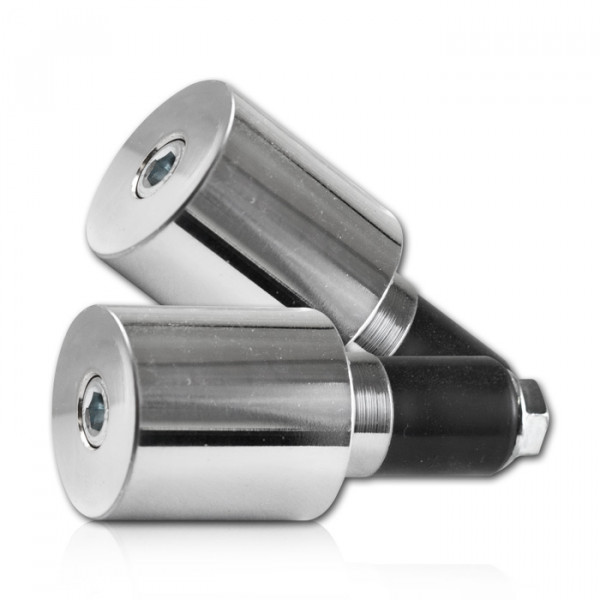 Verchromte Lenkergewichte aus Stahl 204g passend für 22 mm Stahllenker