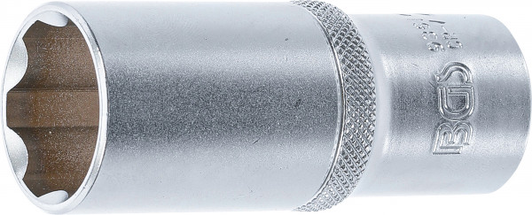 BGS Steckschlüssel-Einsatz Super Lock, tief SW 24 mm, Innenvierkant 12,5 mm (1/2")