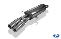 FOX Endschalldämpfer zweiflutig Ø70mm passend für Opel Astra G Coupe Turbo FOX Endschalldämpfer zweiflutig Ø70mm passend für Opel Astra G Coupe Turbo