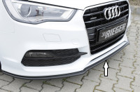 Rieger Spoilerschwert glanz schwarz für Audi A3 (8V) 5-tür. (Limousine 8VS) 07.12-08.16 (bis Facelif Ausführung: Schwarz matt