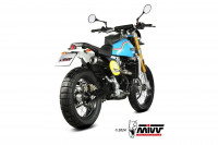 MIVV X-M1 Endschalldämpfer Edelstahl Schwarz passend für Fantic Caballero 500 21-24 MIVV X-M1 Endschalldämpfer Edelstahl Schwarz passend für Fantic Caballero 500 21-24