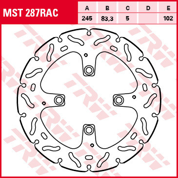 Bremsscheibe starr MST287RAC