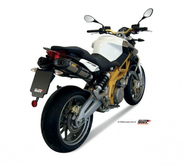 MIVV Suono Edelstahl Aprilia Shiver 750 08-16