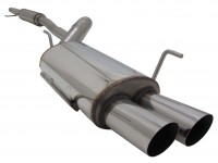 Novus Sportauspuff Anlage passend für Opel Corsa C 2x76mm Novus Sportauspuff Anlage passend für Opel Corsa C 2x76mm