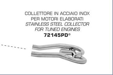 Arrow Stainless Steel Collectors Kit For Tuned Engines Honda CRF 300 X 19-