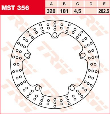 Bremsscheibe starr MST356