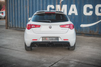 Heck Ansatz Flaps Diffusor V.3 passend für Alfa Romeo Giulietta Facelift Heck Ansatz Flaps Diffusor V.3 passend für Alfa Romeo Giulietta Facelift