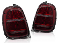 LED Rückleuchten rot getönt mit dynamischem Blinker passend für Mini Cooper F55 F56 F57 14–17 6-poli LED Rückleuchten rot getönt mit dynamischem Blinker passend für Mini Cooper F55 F56 F57 14–17 6-poli