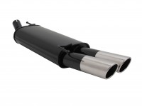 Novus Sportauspuff passend für VW Golf 3 / Golf 4 Cabrio 2x76mm SR-Design Novus Sportauspuff passend für VW Golf 3 / Golf 4 Cabrio 2x76mm SR-Design