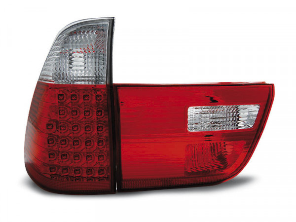 LED Rücklichter rot weiß passend für BMW X5 E53 09.99-06