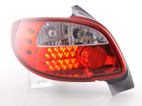 LED Rückleuchten Set passend für Peugeot 206 98-05 rot LED Rückleuchten Set passend für Peugeot 206 98-05 rot